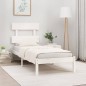 vidaXL Massivholzbett Weiß 75x190 cm vidaXL Massivholzbett Weiß 75x190 cm