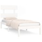 vidaXL Massivholzbett Weiß 75x190 cm vidaXL Massivholzbett Weiß 75x190 cm