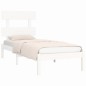 vidaXL Massivholzbett Weiß 75x190 cm vidaXL Massivholzbett Weiß 75x190 cm