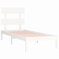 vidaXL Massivholzbett Weiß 75x190 cm vidaXL Massivholzbett Weiß 75x190 cm