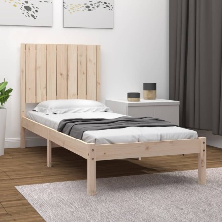 vidaXL Massivholzbett 75x190 cm