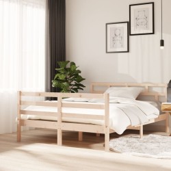 vidaXL Massivholzbett Kiefer 140x190 cm