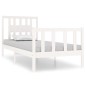 vidaXL Massivholzbett Weiß 75x190 cm vidaXL Massivholzbett Weiß 75x190 cm