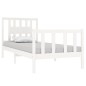 vidaXL Massivholzbett Weiß 75x190 cm vidaXL Massivholzbett Weiß 75x190 cm