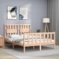 vidaXL Massivholzbett mit Kopfteil 140x190 cm vidaXL Massivholzbett mit Kopfteil 140x190 cm