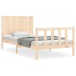 vidaXL Massivholzbett mit Kopfteil 100x200 cm vidaXL Massivholzbett mit Kopfteil 100x200 cm
