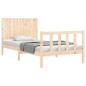 vidaXL Massivholzbett mit Kopfteil 100x200 cm vidaXL Massivholzbett mit Kopfteil 100x200 cm