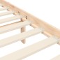 vidaXL Massivholzbett mit Kopfteil vidaXL Massivholzbett mit Kopfteil