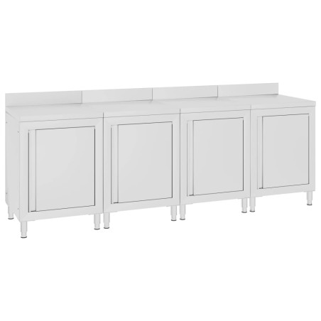 Arbeitsschrank 240x60x96 cm Edelstahl