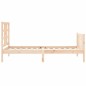 vidaXL Massivholzbett mit Kopfteil 100x200 cm vidaXL Massivholzbett mit Kopfteil 100x200 cm