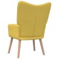 vidaXL Relaxsessel mit Hocker Senfgelb Stoff vidaXL Relaxsessel mit Hocker Senfgelb Stoff