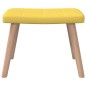 vidaXL Relaxsessel mit Hocker Senfgelb Stoff vidaXL Relaxsessel mit Hocker Senfgelb Stoff
