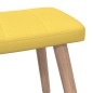 vidaXL Relaxsessel mit Hocker Senfgelb Stoff vidaXL Relaxsessel mit Hocker Senfgelb Stoff