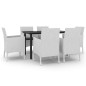vidaXL 7-tlg. Garten-Essgruppe mit Auflagen Poly Rattan und Glas vidaXL 7-tlg. Garten-Essgruppe mit Auflagen Poly Rattan und Glas