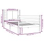 vidaXL Massivholzbett Kiefer 90x190 cm vidaXL Massivholzbett Kiefer 90x190 cm