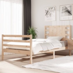 vidaXL Massivholzbett Kiefer 75x190 cm