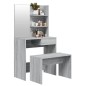 vidaXL Schminktisch-Set Grau Sonoma 74,5x40x141 cm vidaXL Schminktisch-Set Grau Sonoma 74,5x40x141 cm