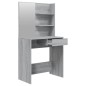 vidaXL Schminktisch-Set Grau Sonoma 74,5x40x141 cm vidaXL Schminktisch-Set Grau Sonoma 74,5x40x141 cm