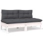 vidaXL 13-tlg. Garten-Lounge-Set mit Anthrazit Kissen Kiefernholz vidaXL 13-tlg. Garten-Lounge-Set mit Anthrazit Kissen Kiefernholz