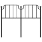 vidaXL Kopfteil Metall Schwarz 120 cm vidaXL Kopfteil Metall Schwarz 120 cm
