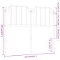 vidaXL Kopfteil Metall Schwarz 120 cm vidaXL Kopfteil Metall Schwarz 120 cm