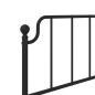 vidaXL Bettgestell mit Kopf- und Fußteil Metall Schwarz 80x200 cm vidaXL Bettgestell mit Kopf- und Fußteil Metall Schwarz 80x200 cm