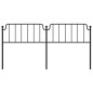 vidaXL Kopfteil Metall Schwarz 193 cm vidaXL Kopfteil Metall Schwarz 193 cm