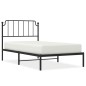 vidaXL Bettgestell mit Kopfteil Metall Schwarz 100x200 cm vidaXL Bettgestell mit Kopfteil Metall Schwarz 100x200 cm