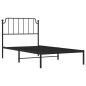 vidaXL Bettgestell mit Kopfteil Metall Schwarz 100x200 cm vidaXL Bettgestell mit Kopfteil Metall Schwarz 100x200 cm