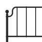 vidaXL Bettgestell mit Kopfteil Metall Schwarz 200x200 cm vidaXL Bettgestell mit Kopfteil Metall Schwarz 200x200 cm