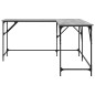 vidaXL Schreibtisch Grau Sonoma 149x149x75 cm Holzwerkstoff vidaXL Schreibtisch Grau Sonoma 149x149x75 cm Holzwerkstoff