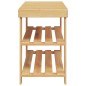 vidaXL Schuhregal mit 3 Ablagen 70x27,5x45 cm Bambus vidaXL Schuhregal mit 3 Ablagen 70x27,5x45 cm Bambus