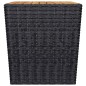 vidaXL 3-tlg. Bistro-Set Poly Rattan und Akazienholz Schwarz vidaXL 3-tlg. Bistro-Set Poly Rattan und Akazienholz Schwarz