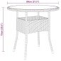 3-tlg. Garten-Essgruppe Poly Rattan Beige 3-tlg. Garten-Essgruppe Poly Rattan Beige
