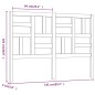 vidaXL Bett-Kopfteil Weiß 141x4x104 cm Massivholz Kiefer