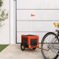 vidaXL Fahrradanhänger Hunde Orange und Schwarz Oxford-Gewebe & Eisen vidaXL Fahrradanhänger Hunde Orange und Schwarz Oxford-Gewebe & Eisen