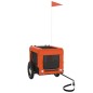 vidaXL Fahrradanhänger Hunde Orange und Schwarz Oxford-Gewebe & Eisen vidaXL Fahrradanhänger Hunde Orange und Schwarz Oxford-Gewebe & Eisen