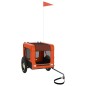vidaXL Fahrradanhänger Hunde Orange und Schwarz Oxford-Gewebe & Eisen vidaXL Fahrradanhänger Hunde Orange und Schwarz Oxford-Gewebe & Eisen