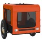 vidaXL Fahrradanhänger Hunde Orange und Schwarz Oxford-Gewebe & Eisen vidaXL Fahrradanhänger Hunde Orange und Schwarz Oxford-Gewebe & Eisen