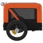 vidaXL Fahrradanhänger Hunde Orange und Schwarz Oxford-Gewebe & Eisen vidaXL Fahrradanhänger Hunde Orange und Schwarz Oxford-Gewebe & Eisen