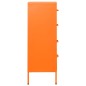 vidaXL Kommode Orange 80x35x101,5 cm Stahl vidaXL Kommode Orange 80x35x101,5 cm Stahl