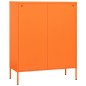 vidaXL Kommode Orange 80x35x101,5 cm Stahl vidaXL Kommode Orange 80x35x101,5 cm Stahl