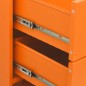 vidaXL Kommode Orange 80x35x101,5 cm Stahl vidaXL Kommode Orange 80x35x101,5 cm Stahl