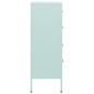 vidaXL Kommode Minzgrün 80x35x101,5 cm Stahl vidaXL Kommode Minzgrün 80x35x101,5 cm Stahl