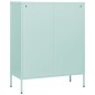 vidaXL Kommode Minzgrün 80x35x101,5 cm Stahl vidaXL Kommode Minzgrün 80x35x101,5 cm Stahl