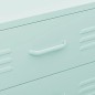 vidaXL Kommode Minzgrün 80x35x101,5 cm Stahl vidaXL Kommode Minzgrün 80x35x101,5 cm Stahl