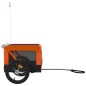 vidaXL Fahrradanhänger Hunde Orange und Schwarz Oxford-Gewebe & Eisen vidaXL Fahrradanhänger Hunde Orange und Schwarz Oxford-Gewebe & Eisen