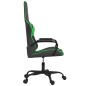 vidaXL Gaming-Stuhl Schwarz und Grün Kunstleder vidaXL Gaming-Stuhl Schwarz und Grün Kunstleder