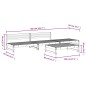 vidaXL 4-tlg. Garten-Lounge-Set Grau Massivholz Kiefer vidaXL 4-tlg. Garten-Lounge-Set Grau Massivholz Kiefer