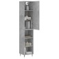 vidaXL Highboard Betongrau 34,5x34x180 cm Holzwerkstoff vidaXL Highboard Betongrau 34,5x34x180 cm Holzwerkstoff